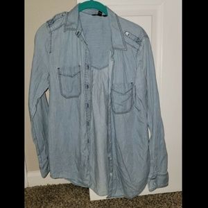 Express Jean Style Buttoned-Up Shirt. Rarely Worn!
